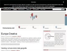Tablet Screenshot of comunanze.net